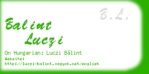 balint luczi business card