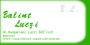 balint luczi business card